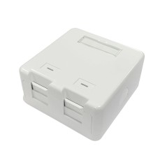 Lanview Surface Mount Box for 2 Ports - Durable & Easy Installation - LVN127767